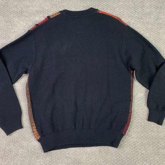 Vintage Leo Chevalier Sweater Men's Large Fits medium 3D Cosby Biggie Abstract - Picture 3 of 8